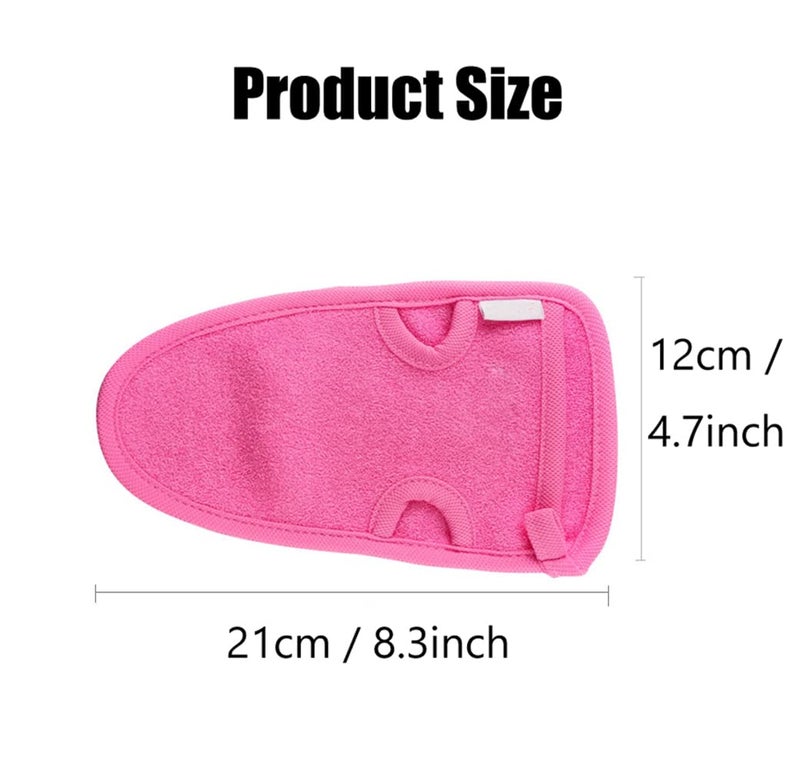 Elandy 3PCS Adult Bathing Gloves Mitts Shower Bathroom Skin Face Body Wash Massage Loofah Scrub Spa Mitt(Color Random) - Image 3